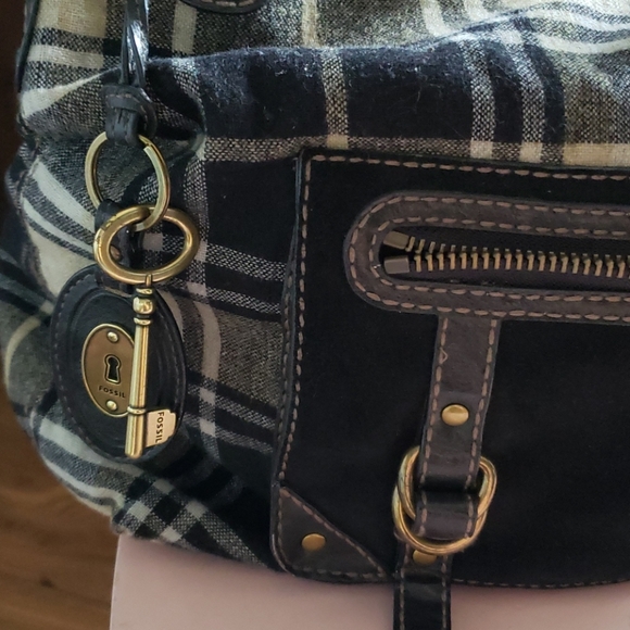Fossil plaid shoulder bag - Picture 2 of 8